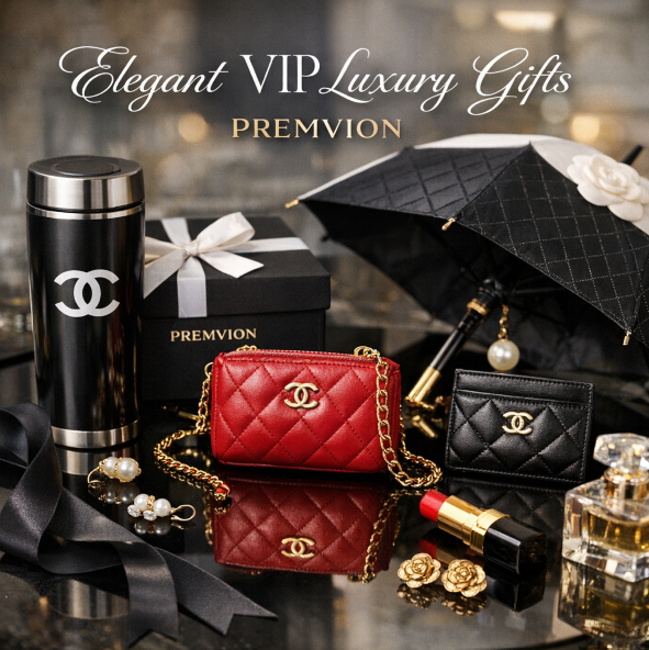 Premium designer inspired accessories and elegant VIP luxury gifts collection showcased by Premvion luxury boutique