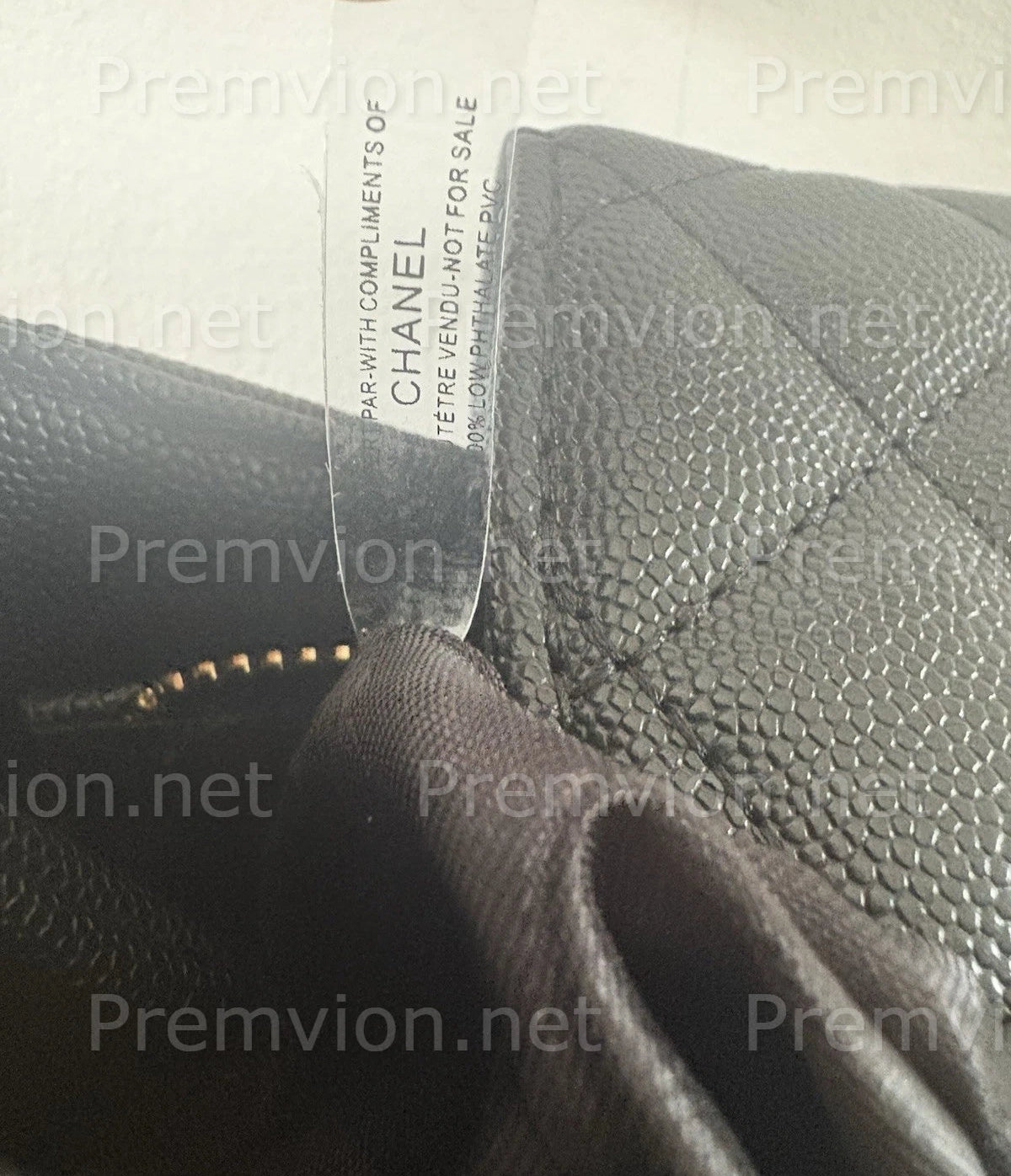 CHANEL black leather beauty organizer and original box