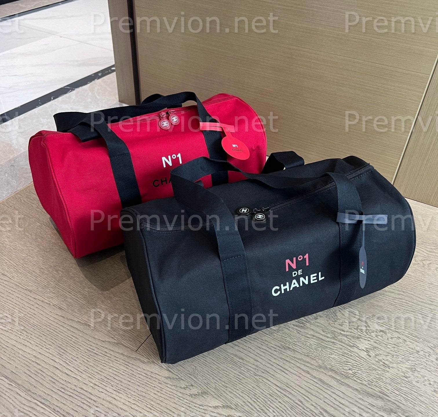 Chanel N°1 Camellia gym travel bag luxury Chanel duffle bag for fitness yoga and weekend travel