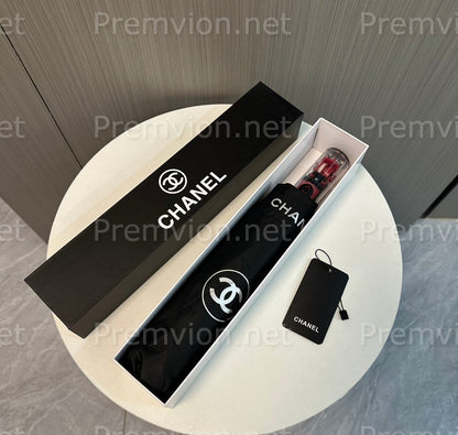 Chanel VIP gift umbrella luxury fashion umbrella with UPF50 UV protection and transparent handle