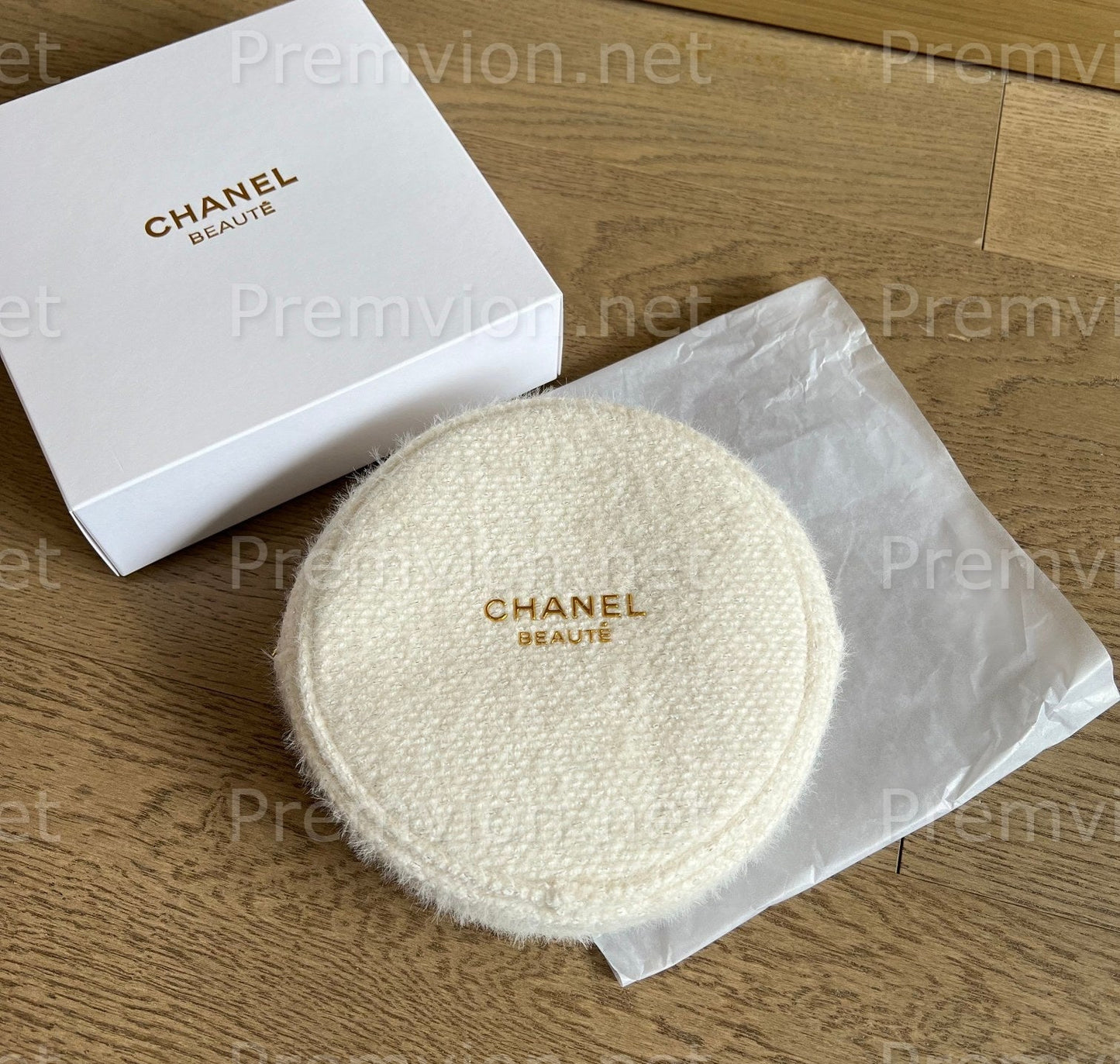 Chanel VIP snowflake makeup bag front view