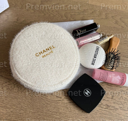 Chanel VIP snowflake cosmetic pouch luxury design detail