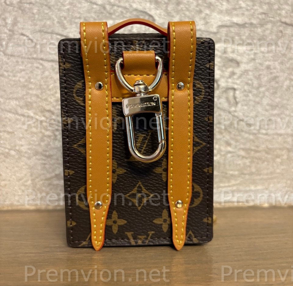 Minimalist key organizer made from Louis Vuitton leather, perfect for everyday carry