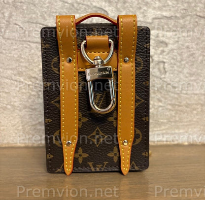 Minimalist key organizer made from Louis Vuitton leather, perfect for everyday carry